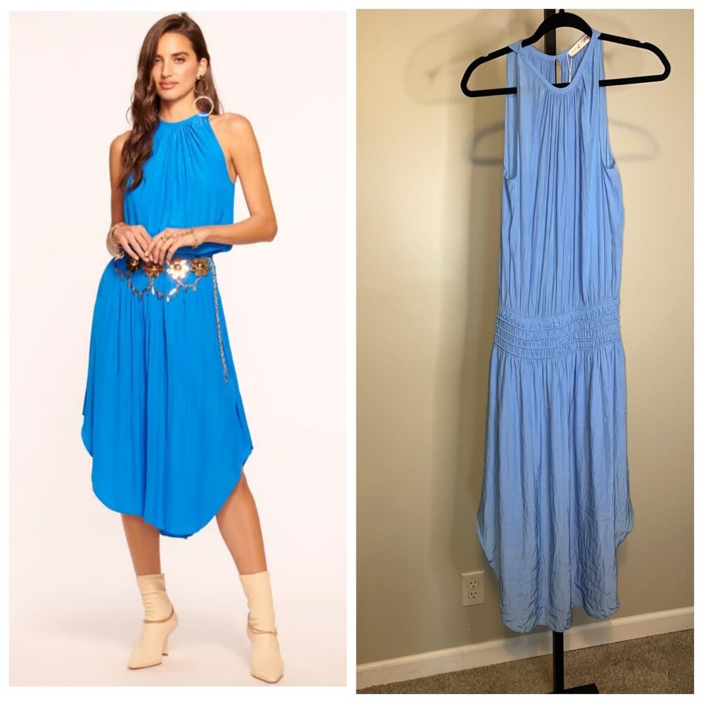 Ramy Brook Audrey Ruched Midi Dress